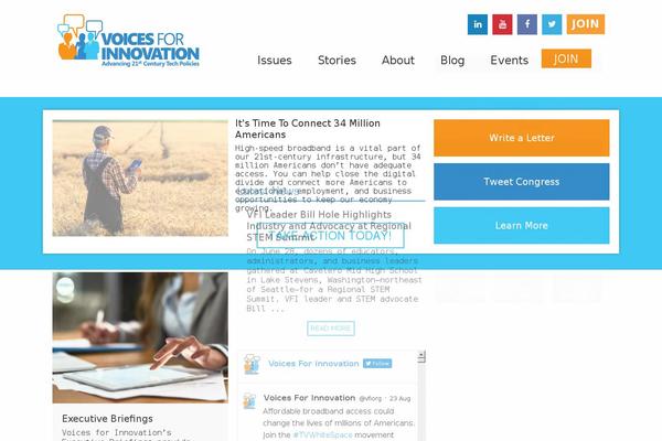 Innovation theme site design template sample