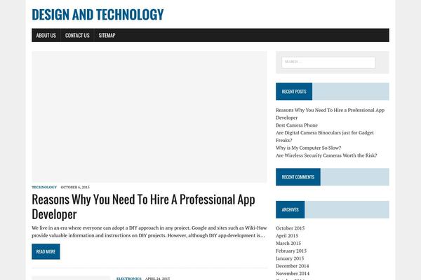 MH Newsdesk lite theme site design template sample