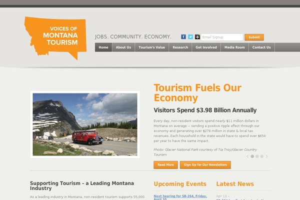 voicesoftourism.com site used Leverage