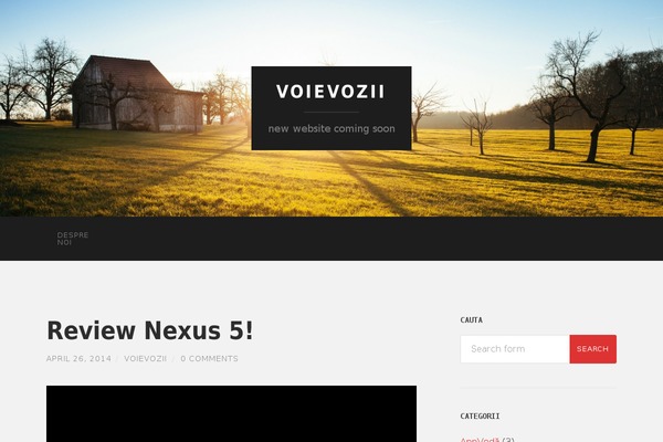 Hemingway theme site design template sample
