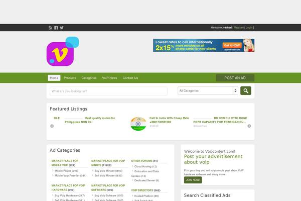 ClassiPress theme site design template sample
