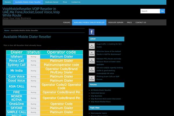 voipmobilereseller.com site used Wrock Metro