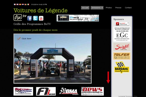 voituresdelegende.com site used BeTube