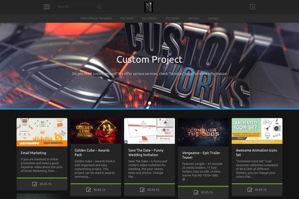 PinThis theme site design template sample