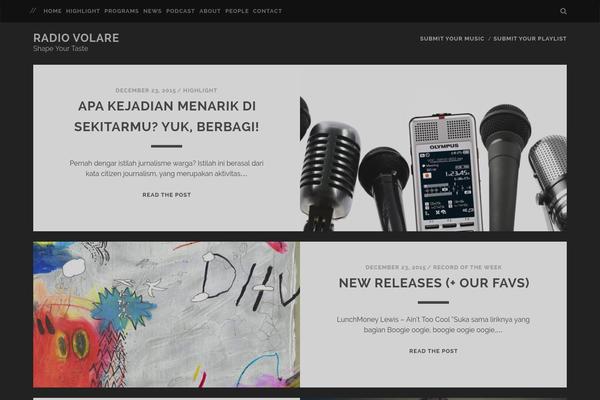 Tracks theme site design template sample