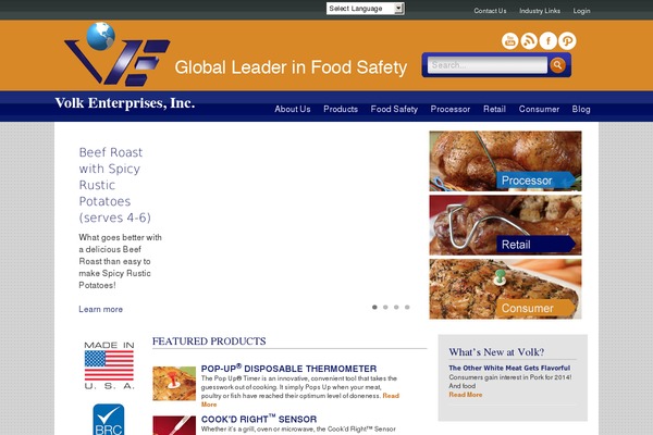 Volk WordPress theme, websites list used Volk theme Volk theme websites examples