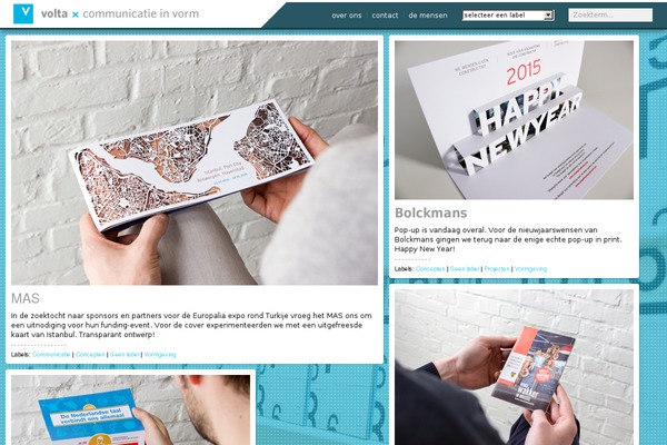 volta theme site design template sample