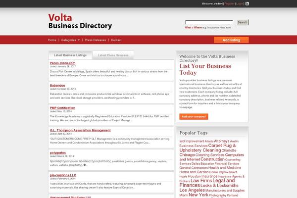 ClassiPress theme site design template sample