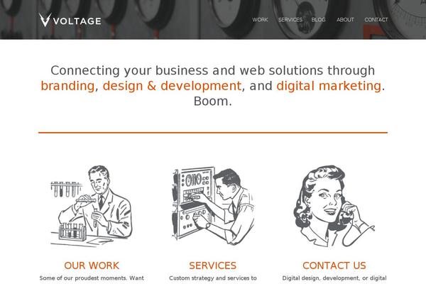 Spark theme site design template sample