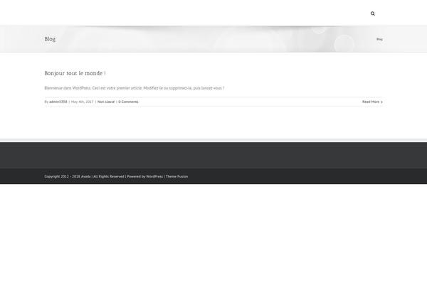 Avada theme site design template sample
