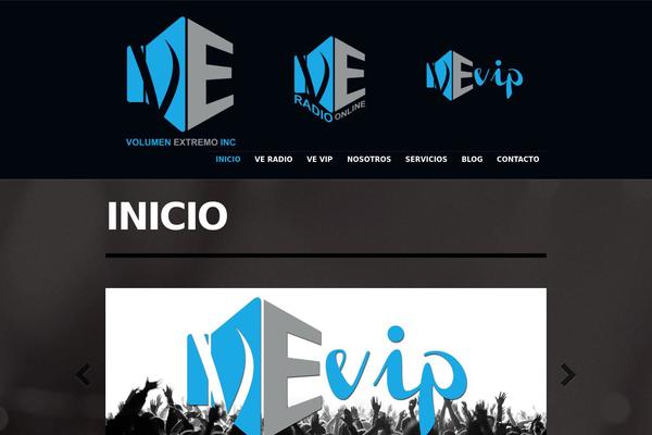 Volumes theme site design template sample