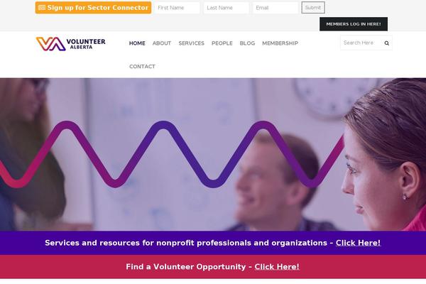 volunteeralberta.ab.ca site used Craft
