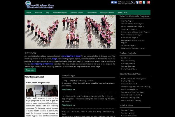 volunteeringnepal.com site used Vblog