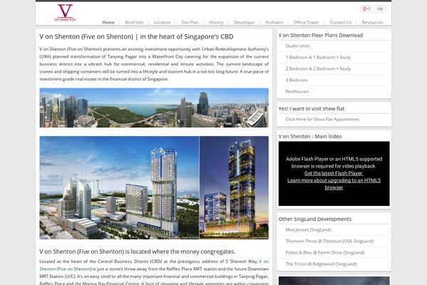 Property theme site design template sample