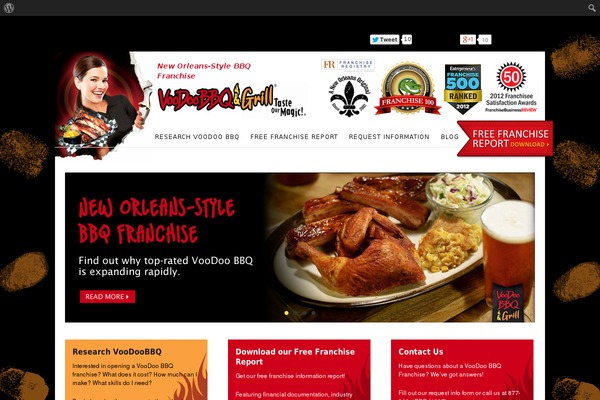 Voodoo theme site design template sample