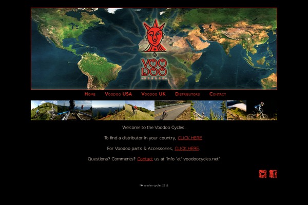 Voodoo theme site design template sample