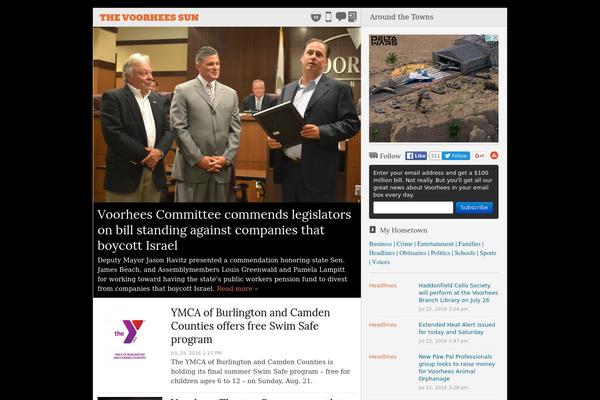 voorheessun.com site used Newspaper-sp