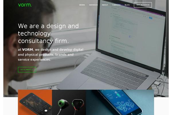 vormlab.com site used Vorm