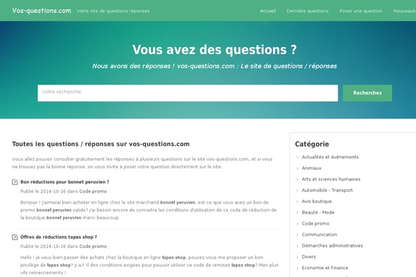 vos-questions.com site used Wavy