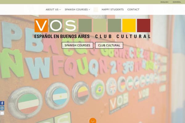 Vos theme site design template sample