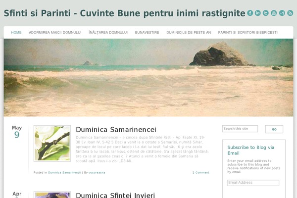 Cirrus theme site design template sample