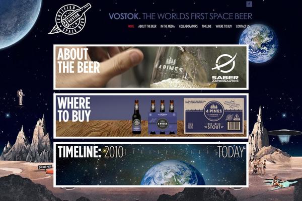 Vostok theme site design template sample