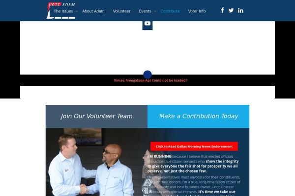 voteadambell.com site used Rdplatform