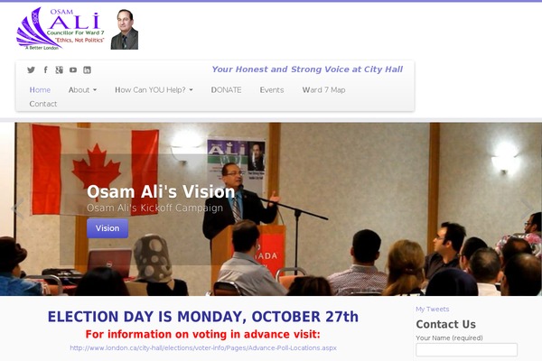 voteali.ca site used Customizr