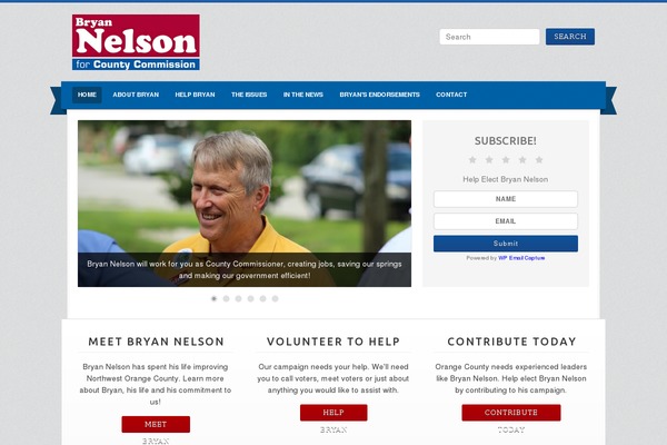Campaign theme site design template sample