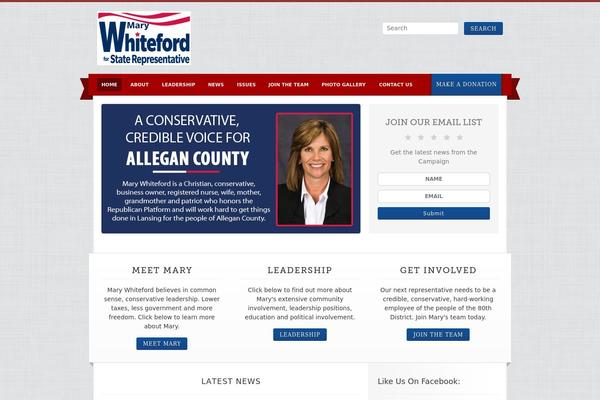 Campaign theme site design template sample