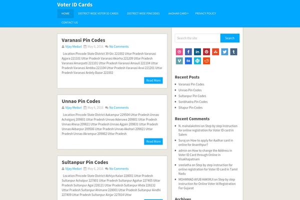 Pinstagram theme site design template sample