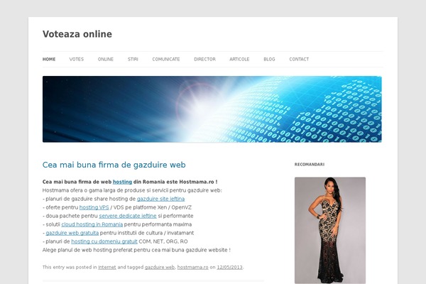 Twenty Twelve theme site design template sample