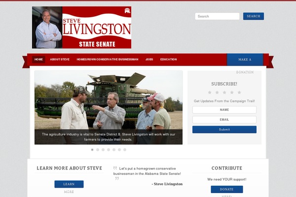 Campaign theme site design template sample