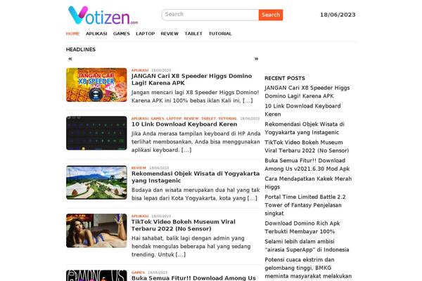 Bloggingpro theme site design template sample