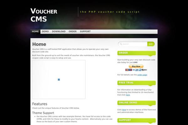 vouchercms.com site used Mystique
