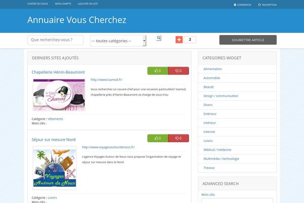 Dt theme site design template sample