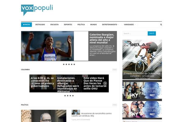 WP FanZone theme site design template sample
