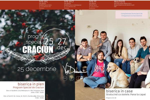 voxdomini.ro site used Vox-theme