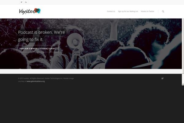 voxiter.com site used Blogasm