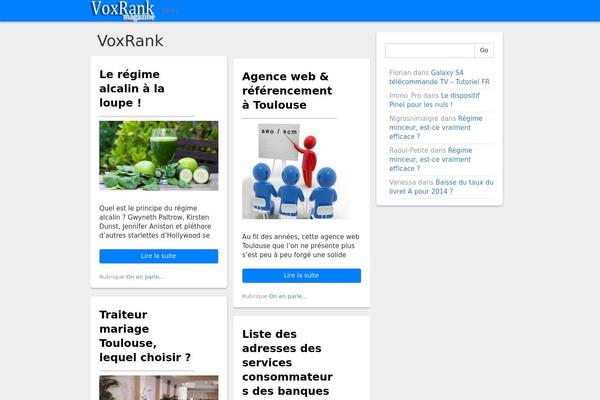 Social Magazine theme site design template sample