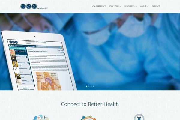 Vox theme site design template sample