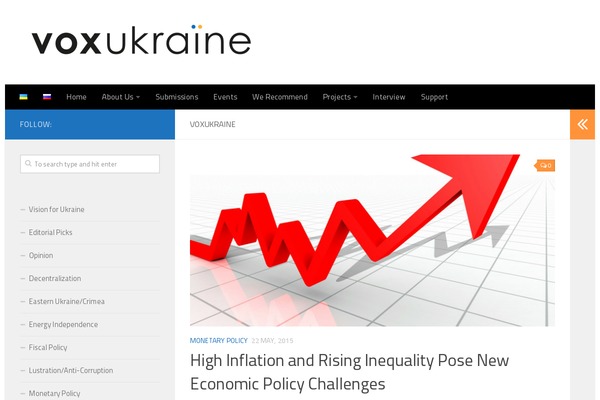 voxukraine.org site used Vox-journal