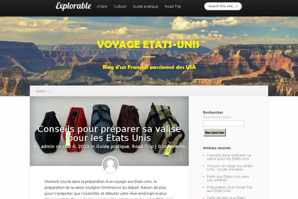 voyage-etats-unis-fr.com site used Explorable