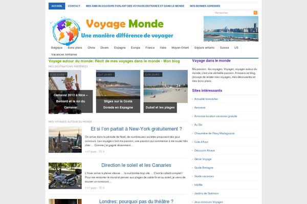 Voyage theme site design template sample