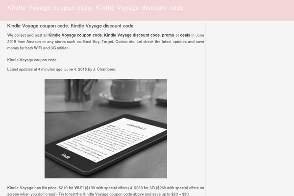 voyagecouponcode.com site used Generate Pro