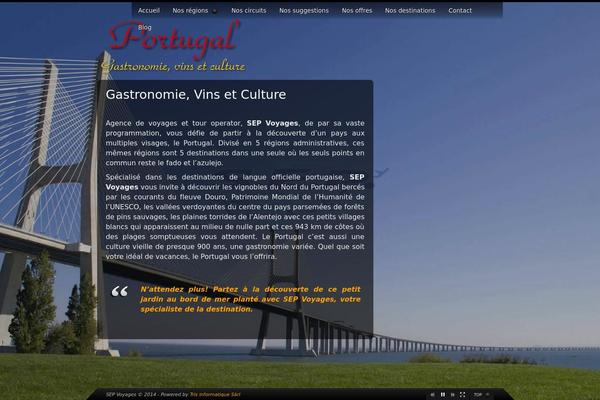 Storm theme site design template sample