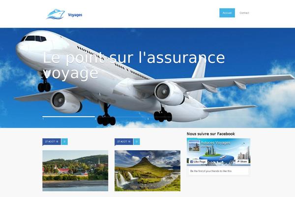 Voyage theme site design template sample