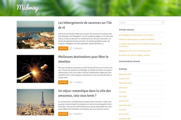 Midway theme site design template sample