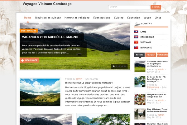 Jono theme site design template sample