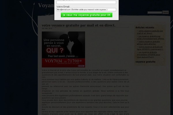 voyancewilliams.fr site used Pretty Parchment
